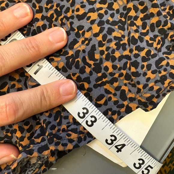 Ripe Maternity Dress button down animal print collared long sleeve comfy size XS - Picture 8 of 8